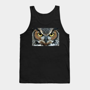 Owl Face Eyes Tank Top